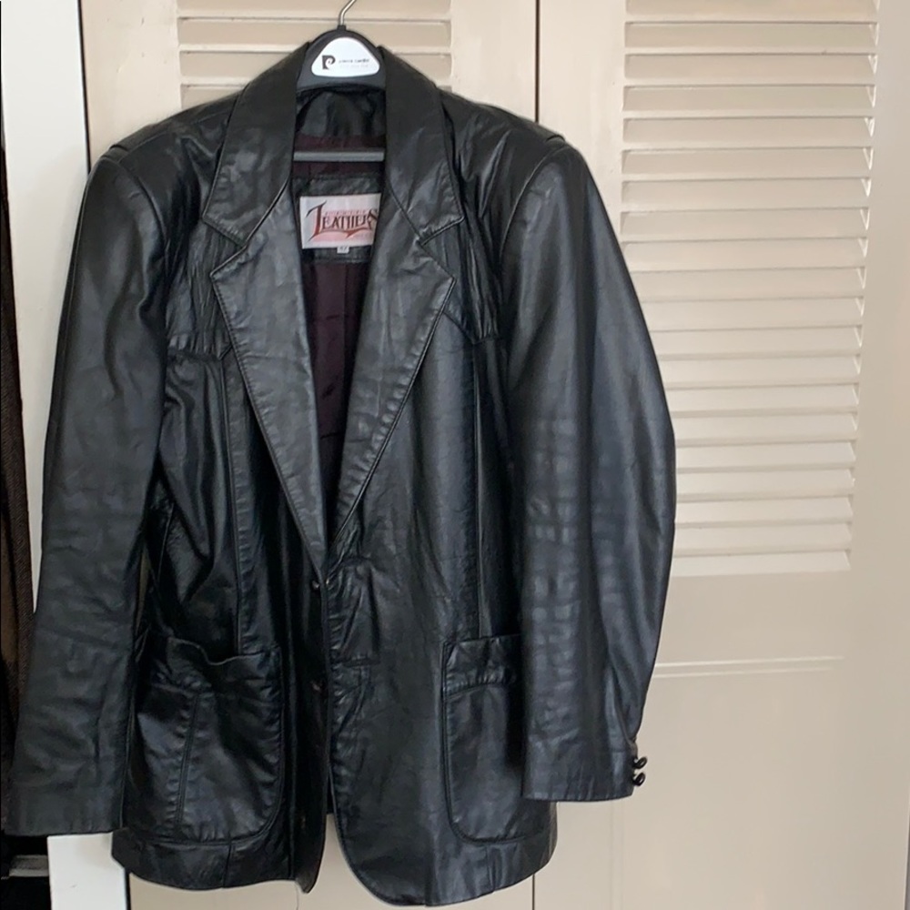 Black leather Sport Coat
